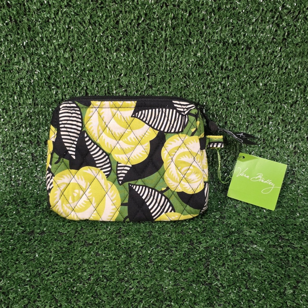 Vera Bradley Small Cosmetic Bag in Neon Rose - NWT